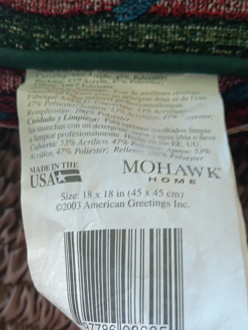 Mohawk Home 2003 Birdhouse Pillow. 18